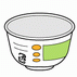 カップ型のプラスチック容器のイラスト